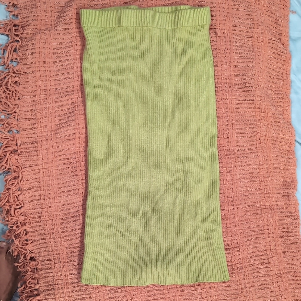 Rebdolls Lime Ribbed Knit Two-Piece Set - Picture 4 of 7